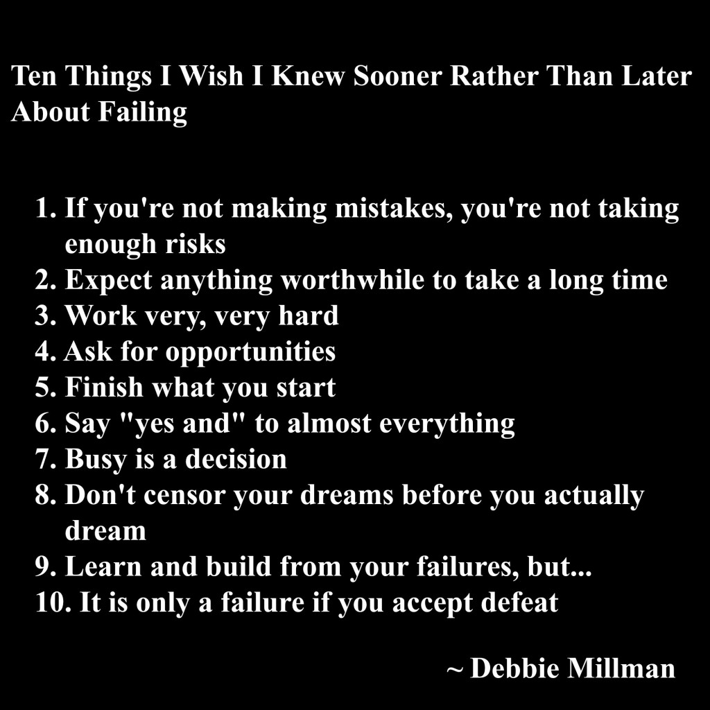 10 Things I Wish I Knew About Failure