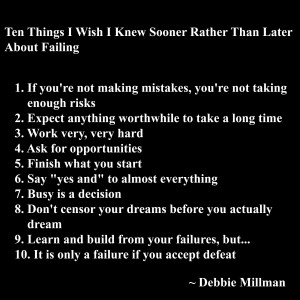 10 Things I Wish I Knew About Failure